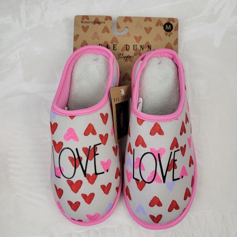 Rae Dunn Love Slippers - Picture 9 of 10
